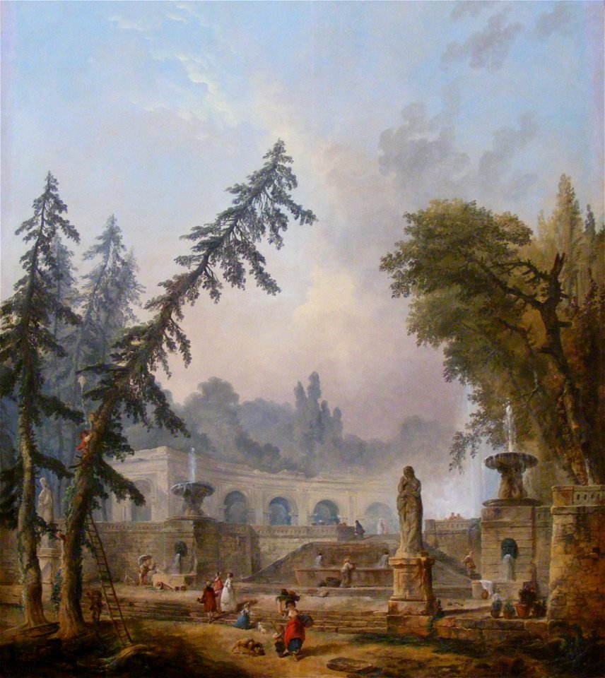 Hubert Robert- Parklandschaft