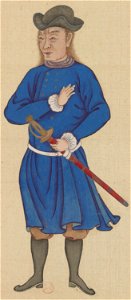 Huang Qing Zhigong Tu - 037 - Barbarian official of Russia (Eluosi)