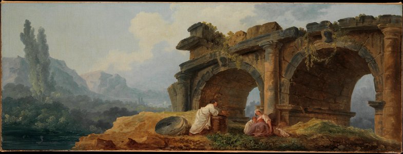Hubert Robert - Arches in Ruins