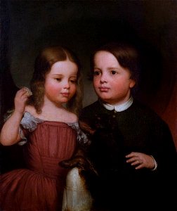 Willie and Ella Hubard by William James Hubard, c 1848