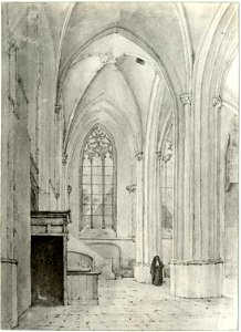 HUA-6306-Interieur van de Cunerakerk te Rhenen het zuidwestelijke gedeelte van het schip