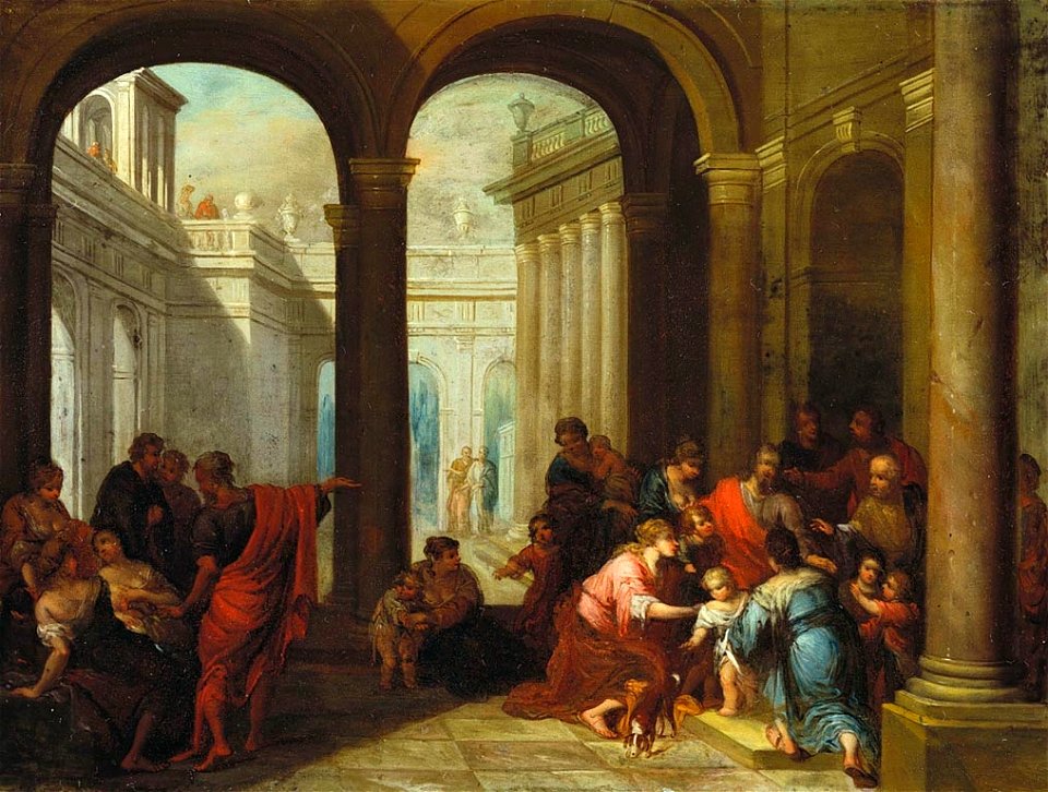 Huens (active c. 1620) - Christ Blessing the Children - RCIN 402998 - Royal Collection