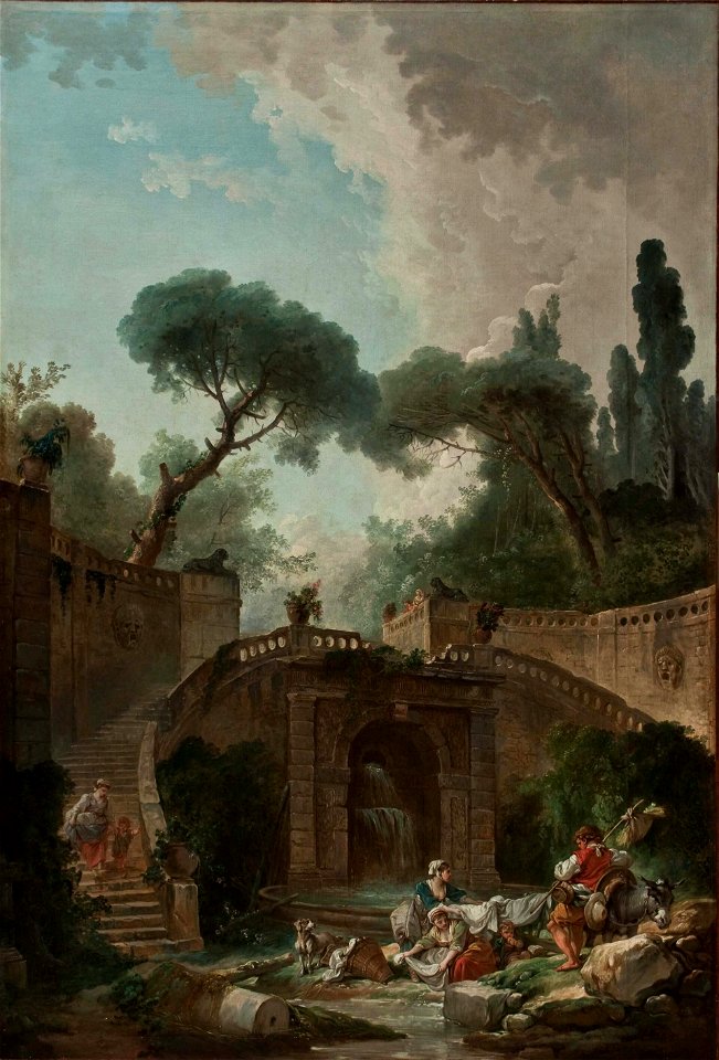 Hubert Robert - Stairways Villa d'Este - Belgrade