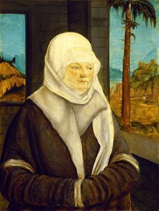 Wolf Huber - Bildnis einer Frau der Reuss-Familie (Colección Thyssen-Bornemisza)