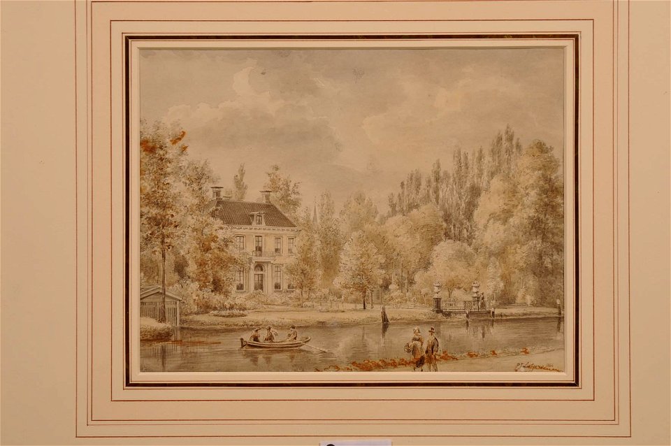 HUA-804911-Gezicht over de Vecht te Breukelen op het huis Boom en Bosch