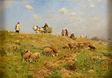 Hugo Mühlig Am alten Rheindamm bei Oberkassel