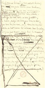 Hugo - Les Quatre vents de l'Esprit (manuscrit, f. 100r - détail)