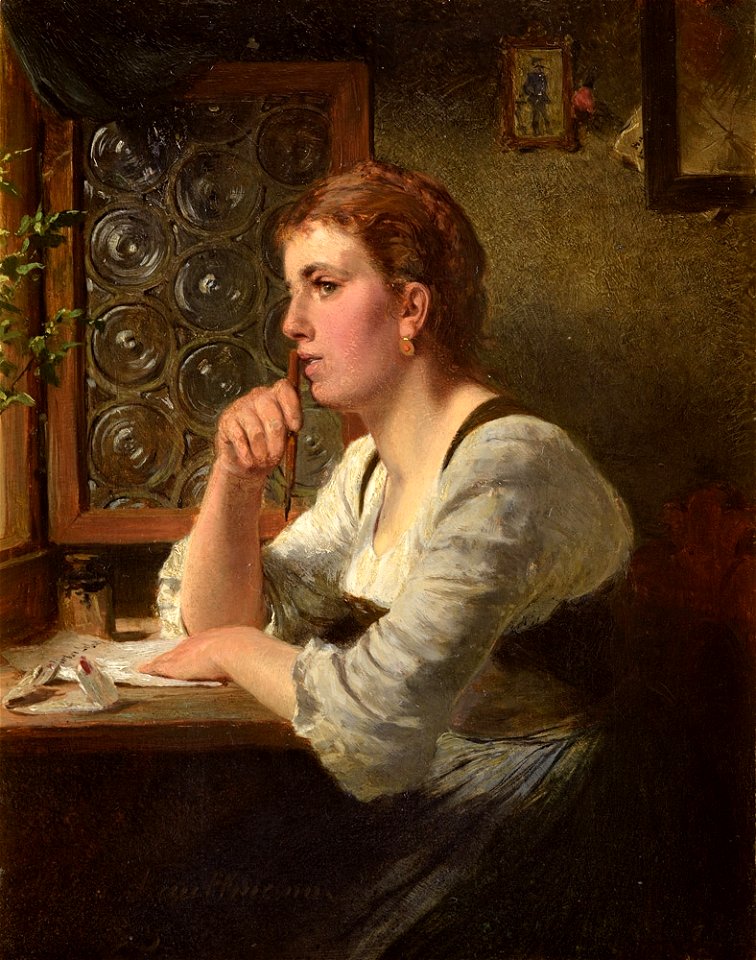 Hugo Kauffmann Der Liebesbrief 1875