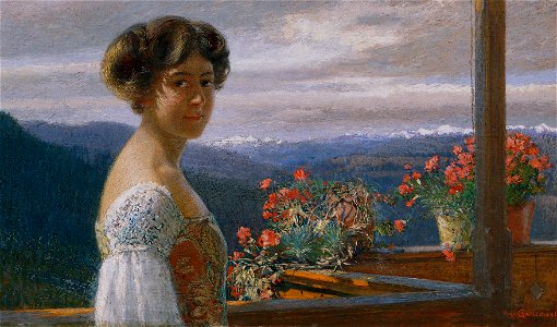 Hugo Charlemont - Alice Charlemont, die Tochter des Malers - 8671 - Österreichische Galerie Belvedere