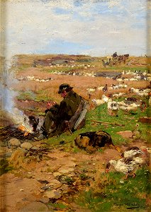 Hugo Mühlig Hessischer Gänsehirt