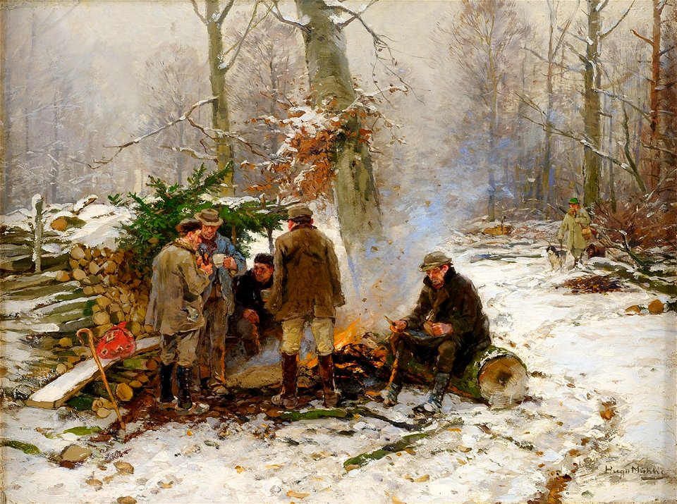 Hugo Mühlig Das Jagdfrühstück
