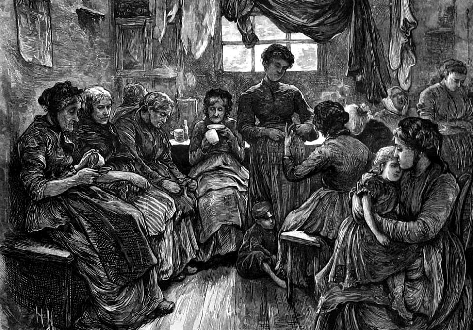 Hubert von Herkomer 1872 - Low Lodging House St. Giles's (The Graphic)