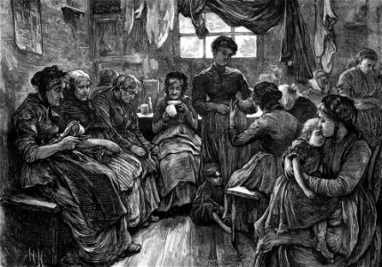 Hubert von Herkomer 1872 - Low Lodging House St. Giles's (The Graphic)