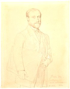 Hubert Rohault de Fleury by Ingres