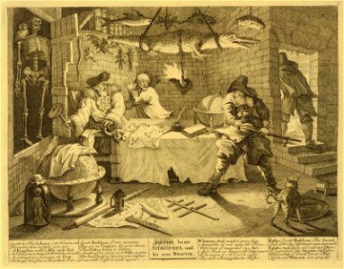 Hudibras beats Sidrophel and his man Whacum (BM 1847,0508.15)