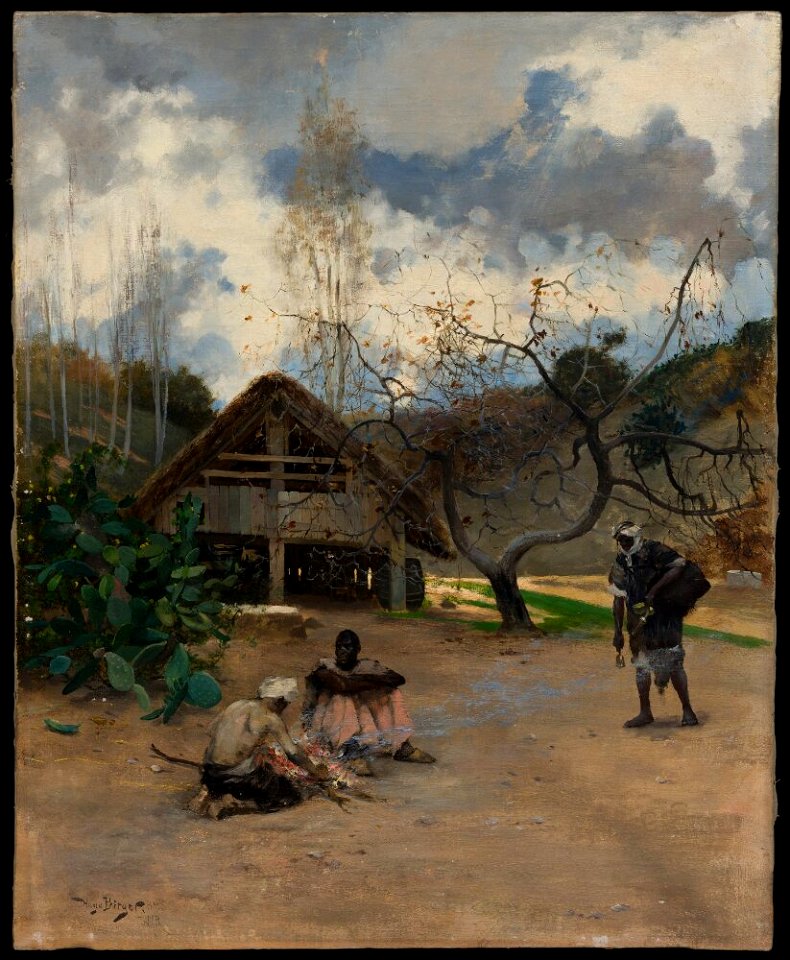 Hugo Birger - By the Fire – Scene from Morocco - NM 7515 - Nationalmuseum