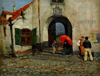 Hugo Birger-Utanför hamnfogdekontoret