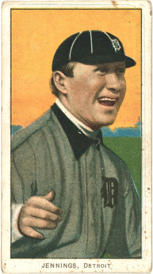Hughie Jennings, Detroit Tigers, baseball card portrait LCCN2008676587
