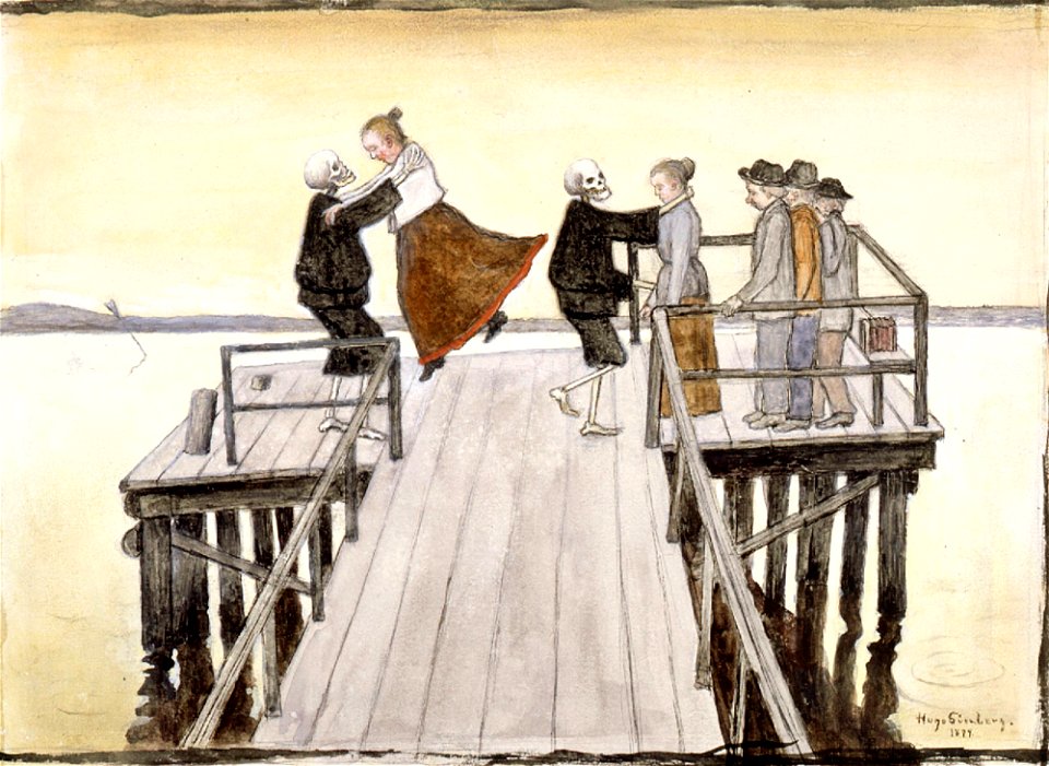 Hugo Simberg - Dance on the Quay