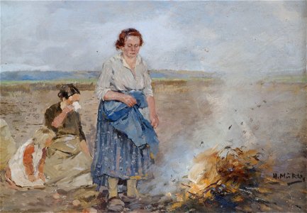 Hugo Mühlig Bei der Kartoffelernte