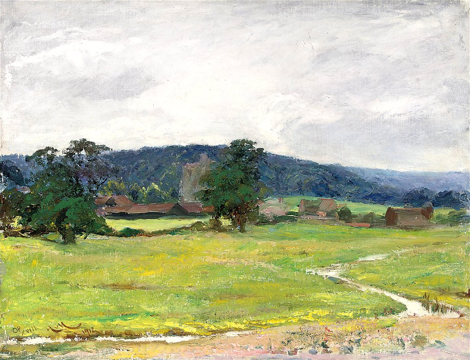Sir Hubert von Herkomer - The distant church