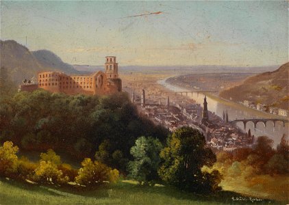 Hubert Sattler Blick auf Heidelberg