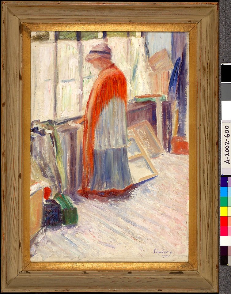 Hugo Simberg - In the Studio - A-2002-600 - Finnish National Gallery