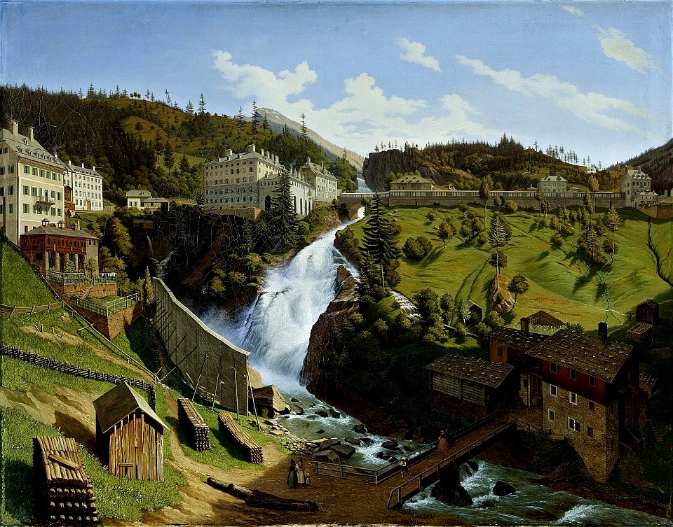 Hubert Sattler Wildbad Gastein um 1844