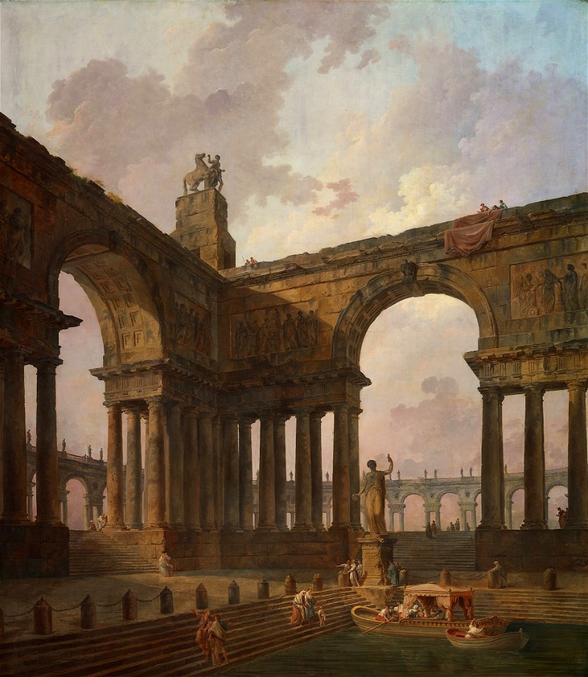 Hubert Robert - The Landing Place - 1900.384 - Art Institute of Chicago