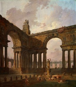 Hubert Robert - The Landing Place - 1900.384 - Art Institute of Chicago