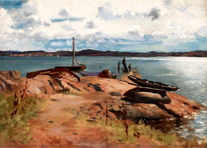 Hugo Birger - Vid bryggan, Lysekil
