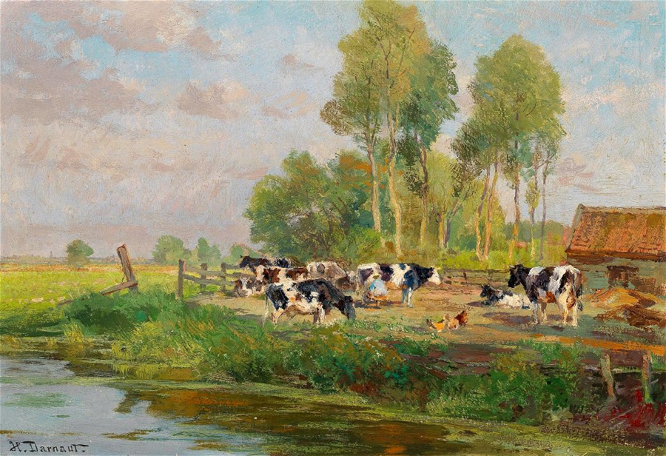 Hugo Darnaut - Cows in the Pasture