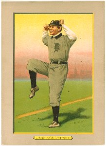 Hughie Jennings, Detroit Tigers, baseball card portrait LCCN2007685678