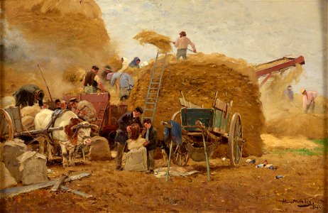 Hugo Mühlig Getreideernte am Niederrhein