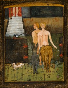 Hugo Simberg - Aatami ja Eeva (1895)