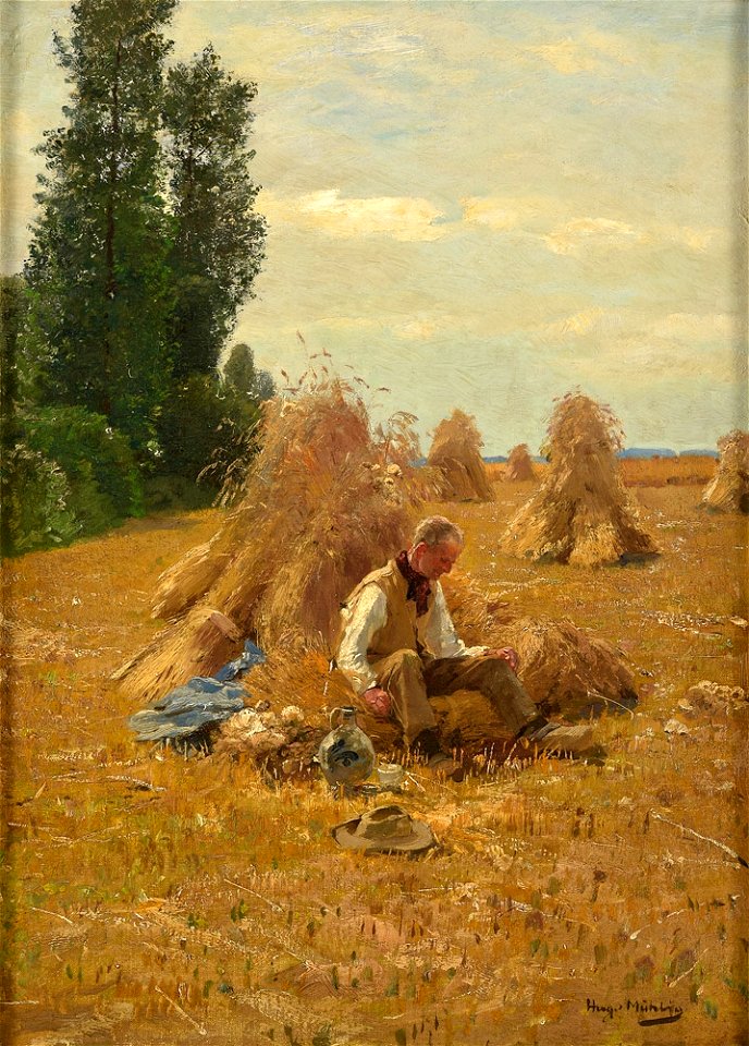 Hugo Mühlig Die Mittagsrast