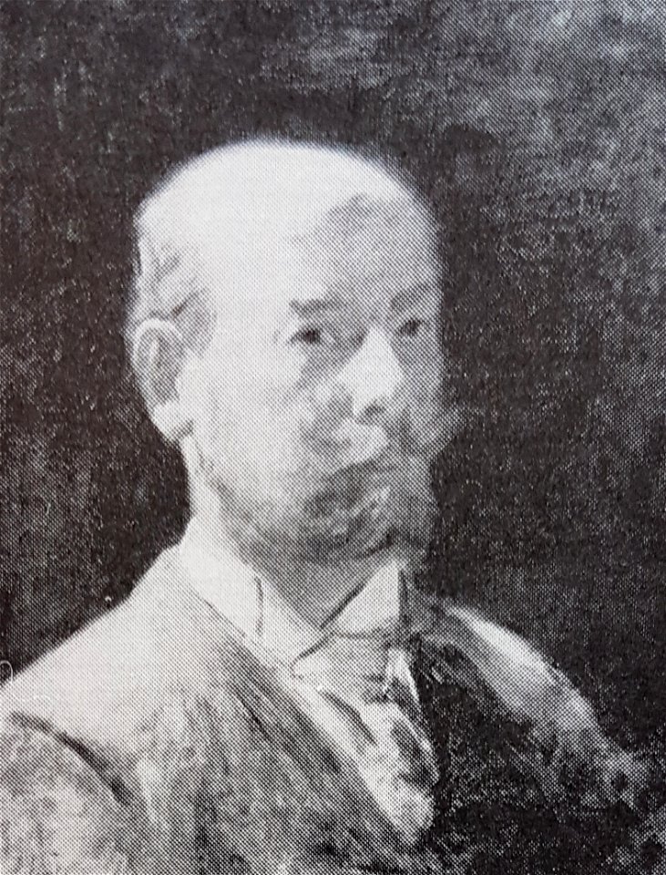 Hugo Salmson självporträtt 1880-tal
