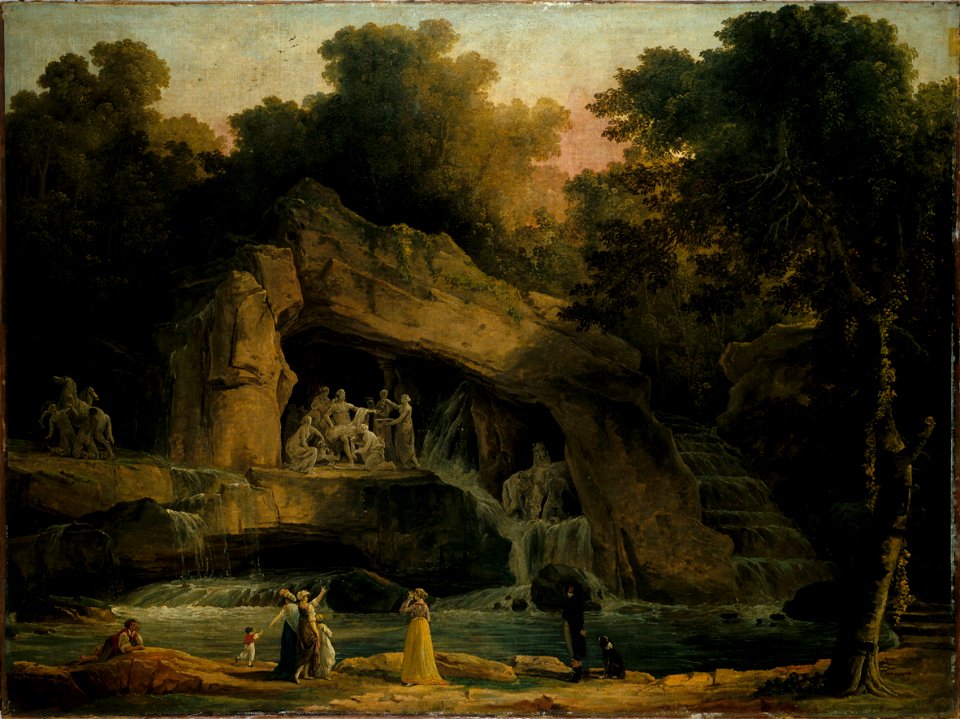 Hubert Robert - Les Bains d'Apollon à Versailles - P179 - Musée Carnavalet
