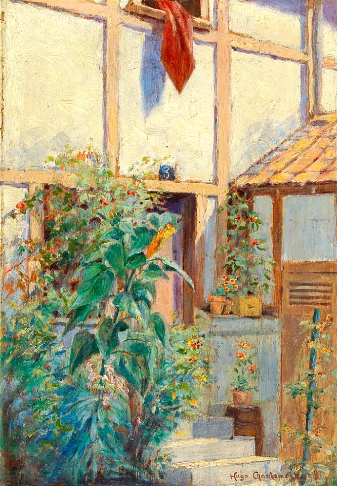 Hugo Charlemont - Treppe in den Garten