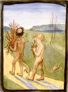 Hugo Simberg - Flowers for Her - A II 968-37 - Finnish National Gallery