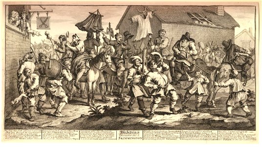 Hudibras encounters the Skimmington (BM 1847,0508.19 1)