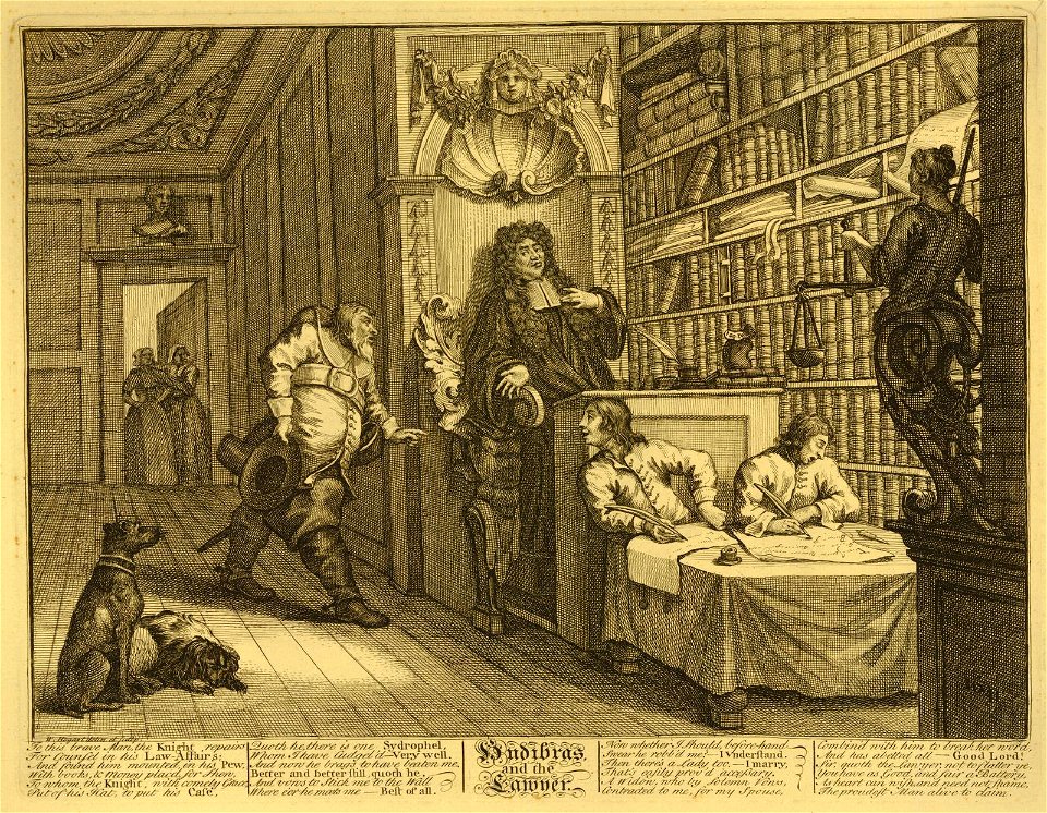 Hudibras and the Lawyer (BM 1868,0822.1501)