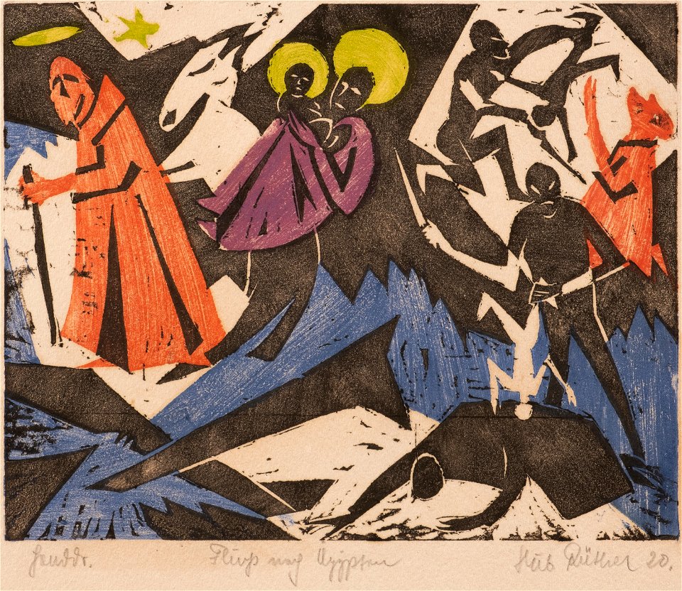 Hubert Rüther Flucht nach Ägypten 1920