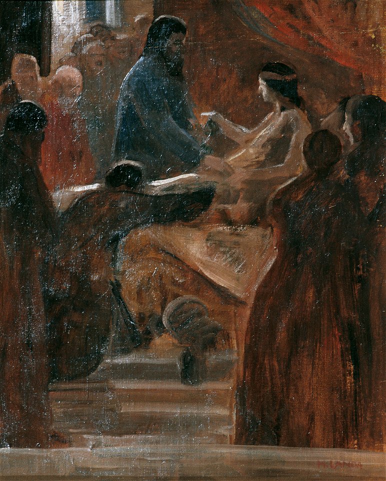 Hubert Landa - Auferweckung der Tochter des Jaïrus - 6256 - Österreichische Galerie Belvedere