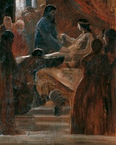 Hubert Landa - Auferweckung der Tochter des Jaïrus - 6256 - Österreichische Galerie Belvedere