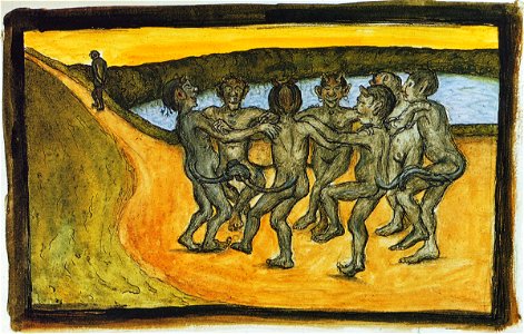 Hugo Simberg - Piiritanssi (1898)