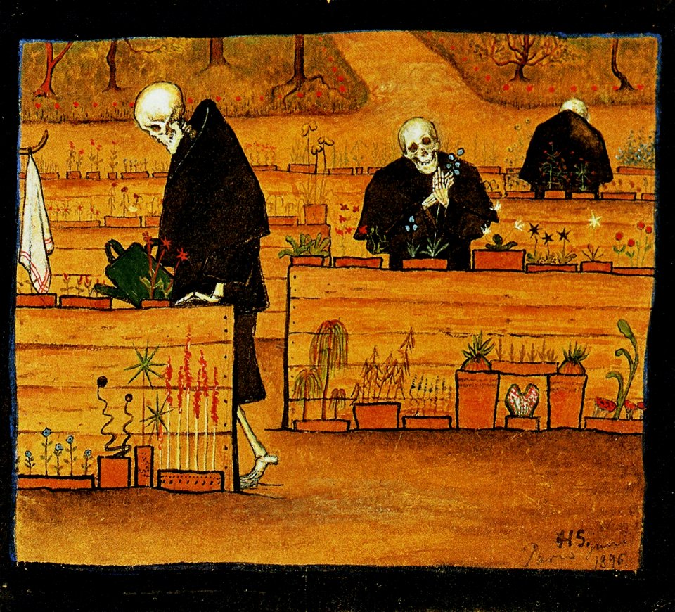 Hugo Simberg - Kuoleman puutarha (1896)