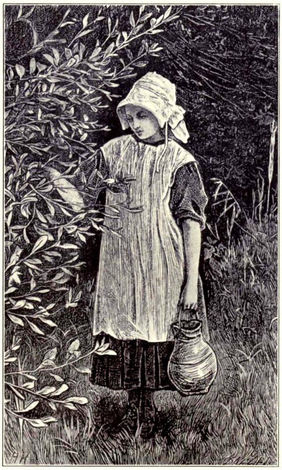 Hubert von Herkomer 1868 - 'Lonely Jane' (Herkomer's first printed drawing, engraved by Dalziel Brothers)