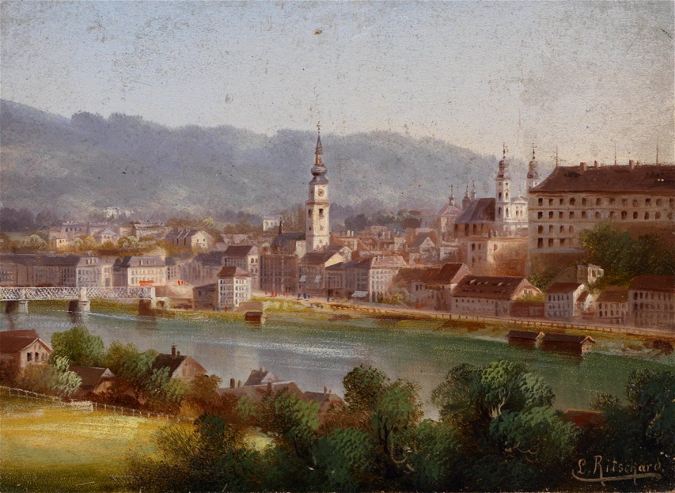 Hubert Sattler Blick auf Linz