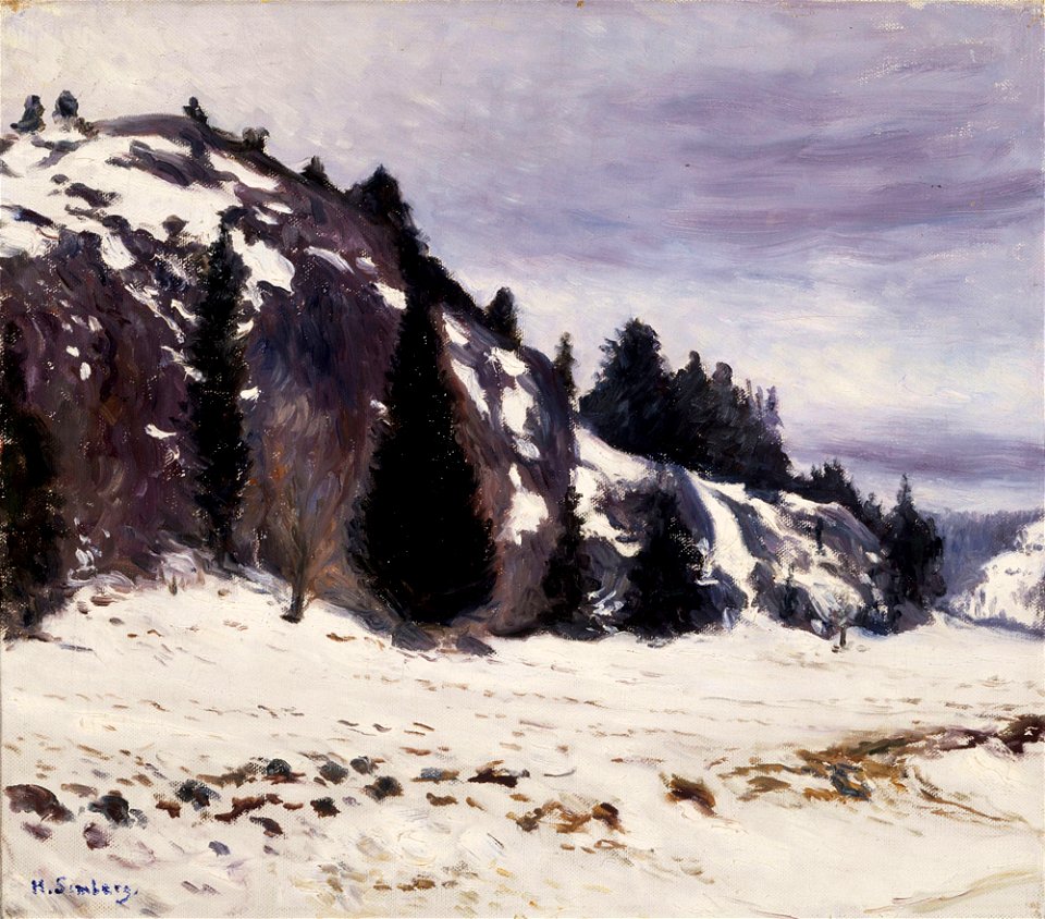 Hugo Simberg - Winter Landskap - A-2002-465 - Finnish National Gallery